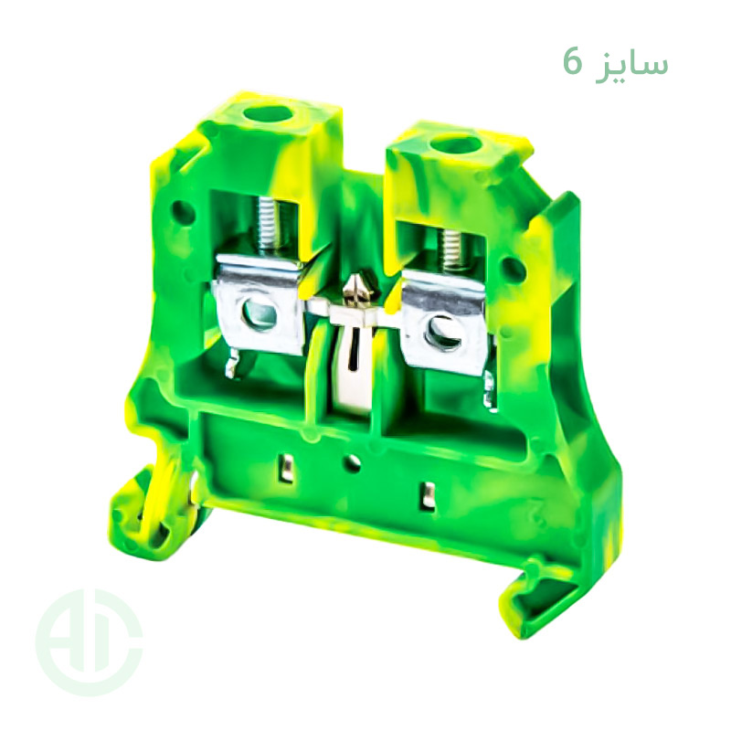 ترمینال ریلی سری پیچی ارت سایز 6 کد RETN6