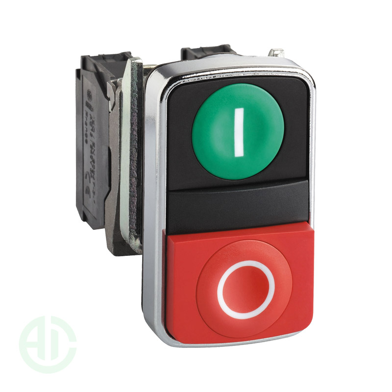 شستی دوبل فلزی XB4BL73415