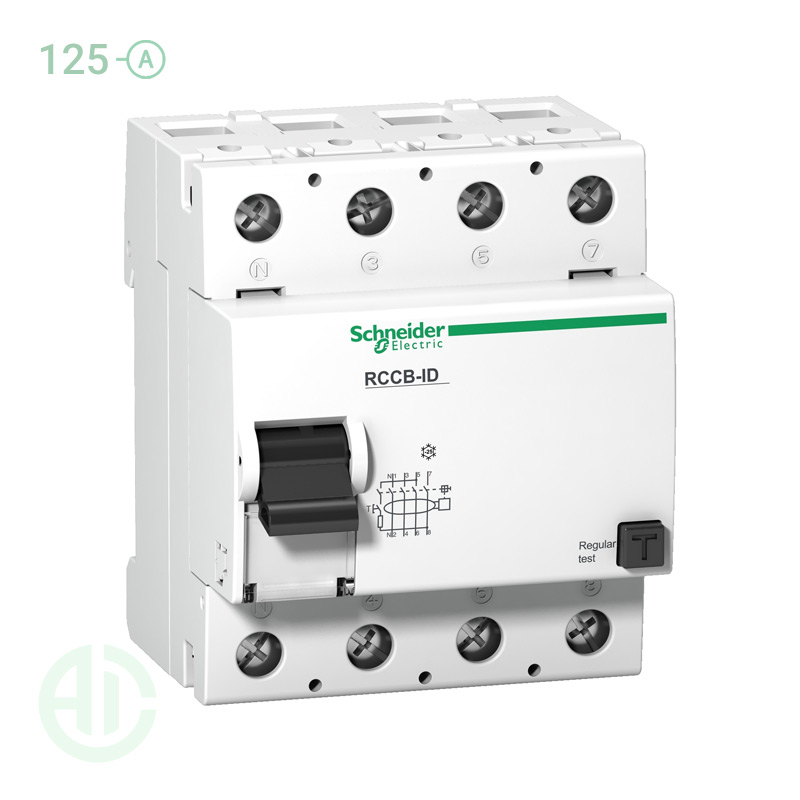 محافظ جان RCCB اشنایدر 4 پل 125 آمپر 30 میلی متر 16905