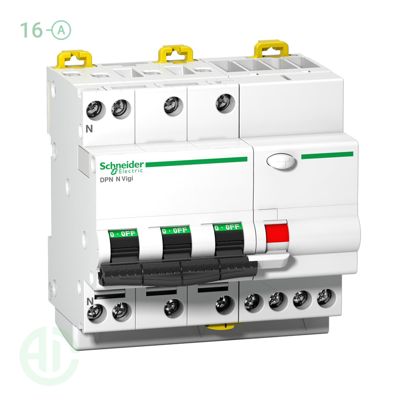 محافظ جان ترکیبی RCBO اشنایدر 4 پل 16 آمپر A9D31716