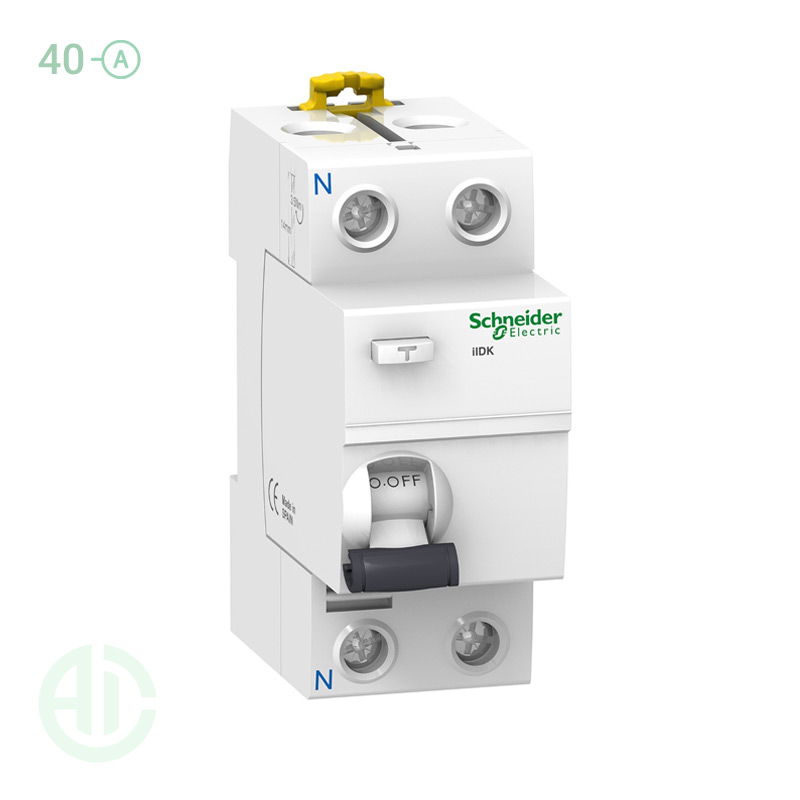 محافظ جان RCCB اشنایدر تک پل 40 آمپر 30 میلی آمپر A9R50240