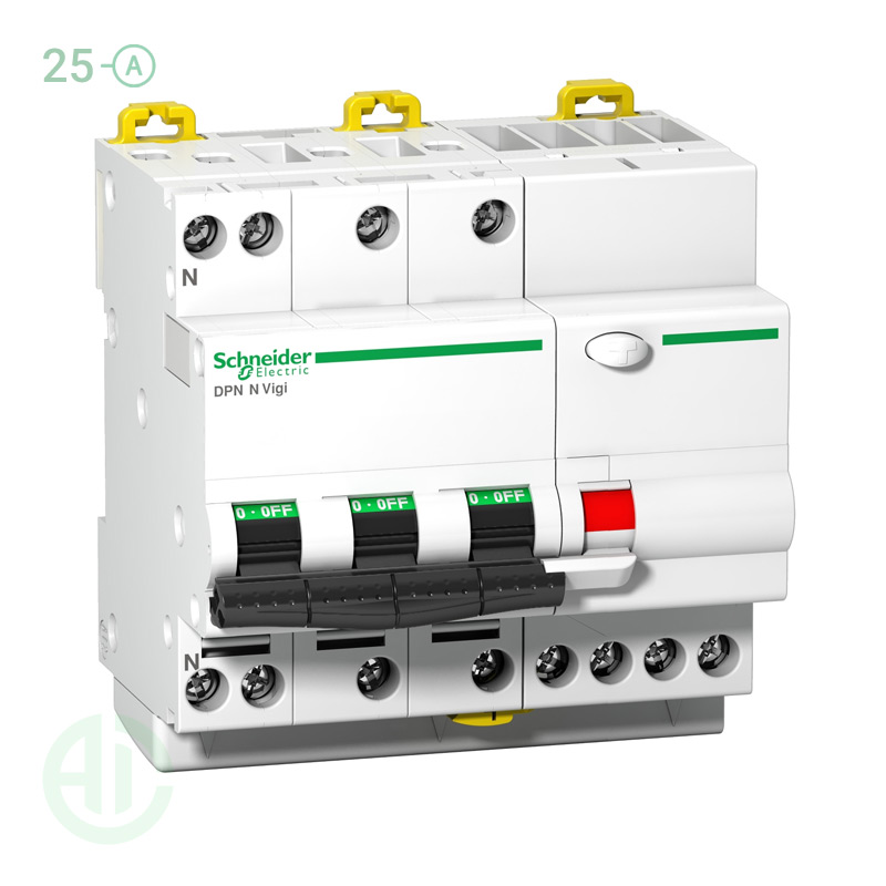 محافظ جان ترکیبی RCBO اشنایدر 4 پل 25 آمپر A9D31725