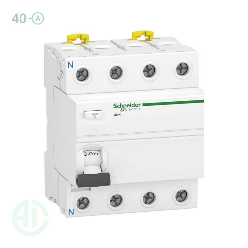 محافظ جان RCCB اشنایدر 4 پل 40 آمپر 30 میلی آمپر  A9R50440
