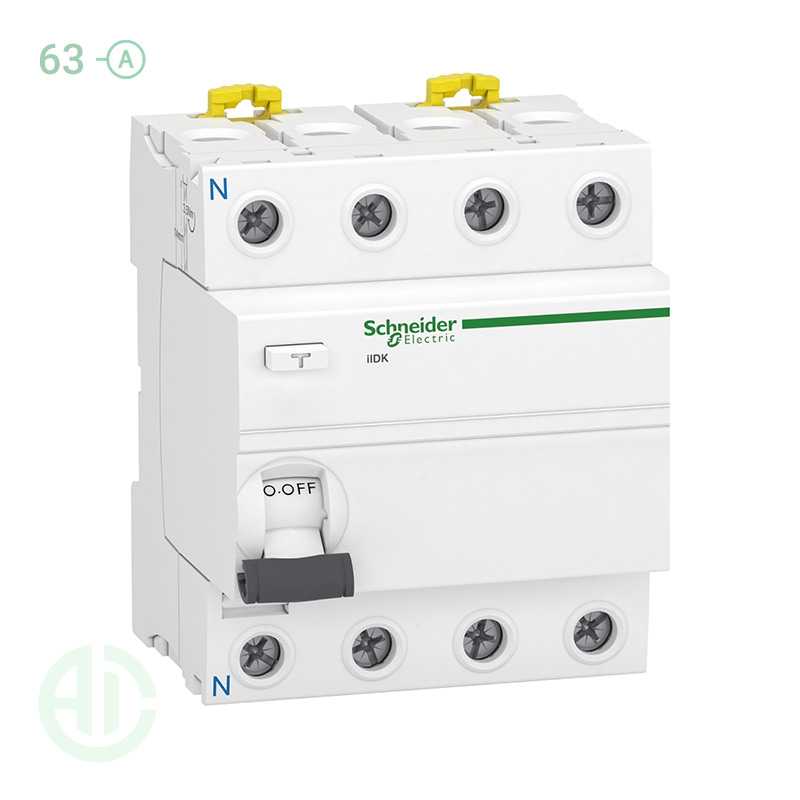 محافظ جان RCCB اشنایدر 4 پل 63 آمپر 300 میلی آمپر A9R75463