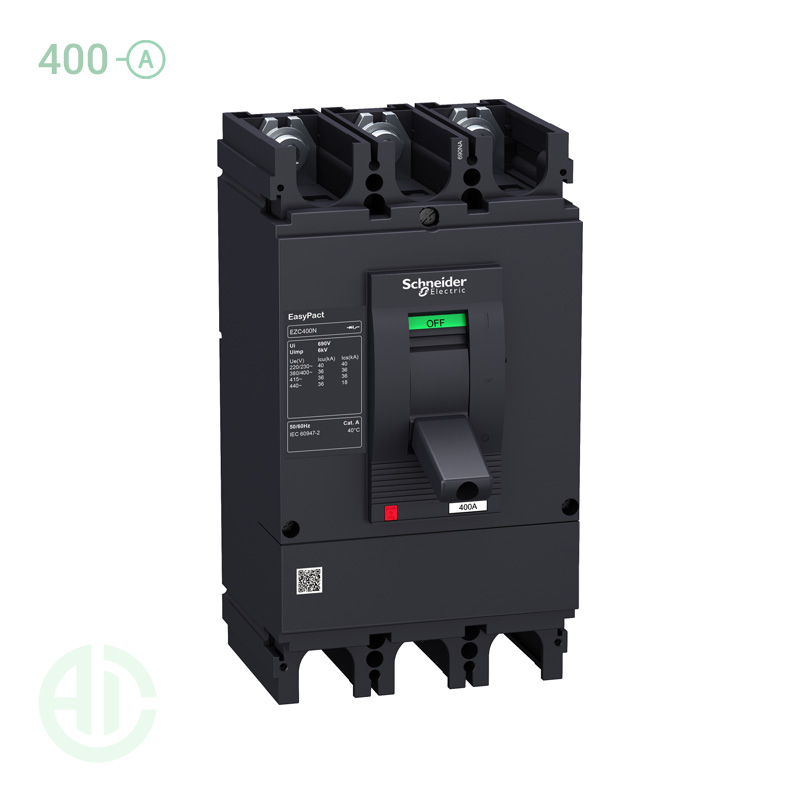 کلید اتوماتیک فیکس تیپ ایزی پکت 400 آمپر  اشنایدر  EZC400N3400N