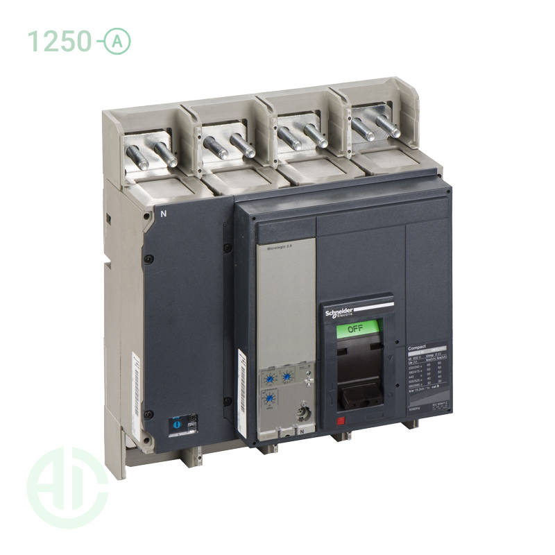 کلید اتوماتیک کامپکت موتوردار  MCCB اشنایدر سری ان اس 4 پل 1250 آمپر NS 33480MM2
