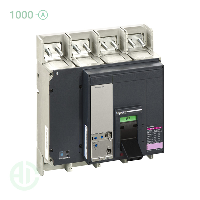 کلید اتوماتیک کامپکت موتوردار  MCCB اشنایدر سری ان اس 4 پل 1000 آمپر NS 33476MM5