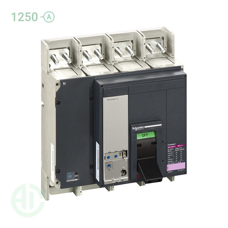 کلید اتوماتیک کامپکت موتوردار  MCCB اشنایدر سری ان اس 4 پل 1250 آمپر NS 33481MM5