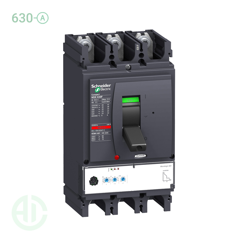کلید اتوماتیک کامپکت MCCB اشنایدر سری ان اس ایکس 3 پل 630 آمپر NSX C63F32D630