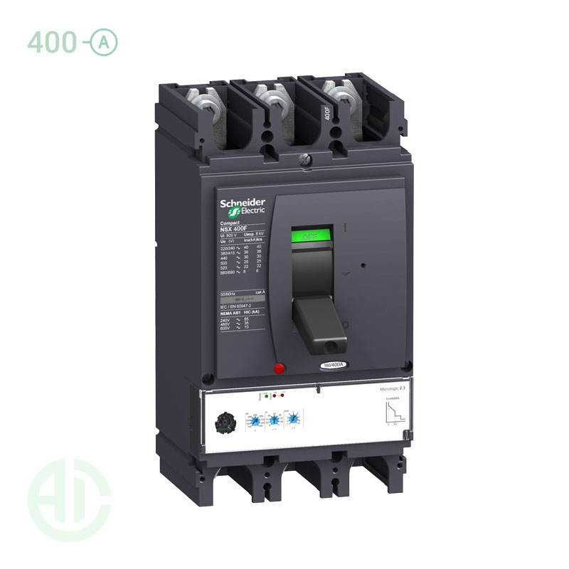 کلید اتوماتیک کامپکت MCCB اشنایدر سری ان اس ایکس 3 پل 400 آمپر NSX LV432693
