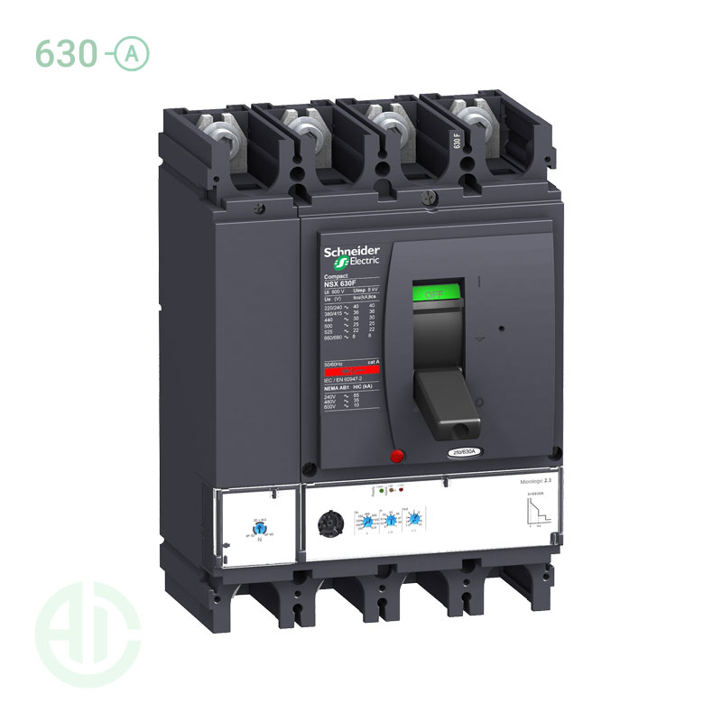 کلید اتوماتیک کامپکت MCCB اشنایدر سری ان اس ایکس 4 پل 630 آمپر  NSX C63F42D630