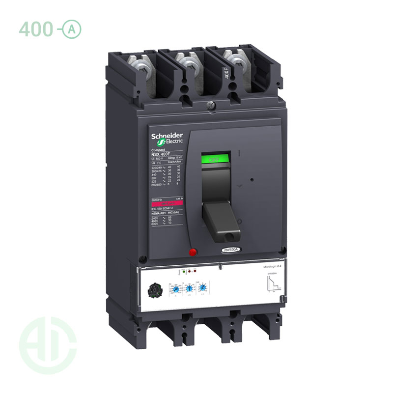 کلید اتوماتیک کامپکت MCCB اشنایدر سری ان اس ایکس 3 پل 400 آمپر NSX LV432695