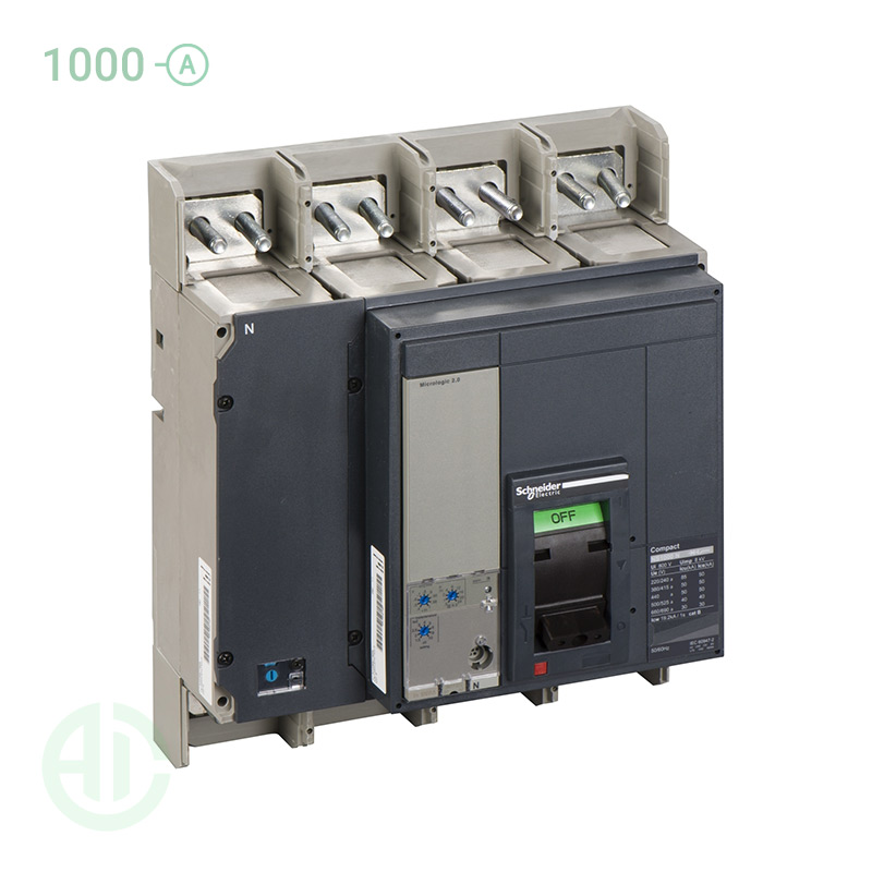 کلید اتوماتیک کامپکت MCCB اشنایدر سری ان اس 4 پل 1000 آمپر NS 33475MM5