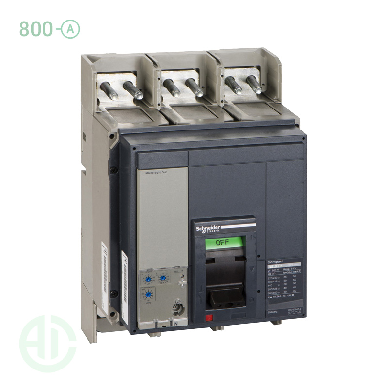 کلید اتوماتیک کامپکت MCCB اشنایدر سری ان اس 3 پل 800 آمپر NS 33472S5