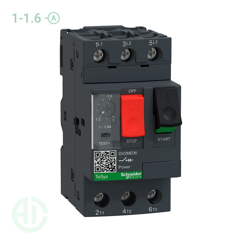 کلید حرارتی MPCB اشنایدر 1.6 -1 آمپر GV2ME06