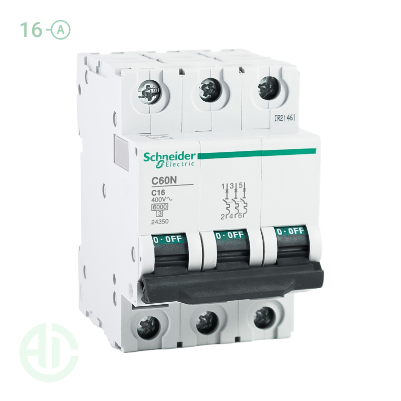 کلید فیوز مینیاتوری MCB اشنایدر تیپ سی 3 پل 16 آمپر 24350 C