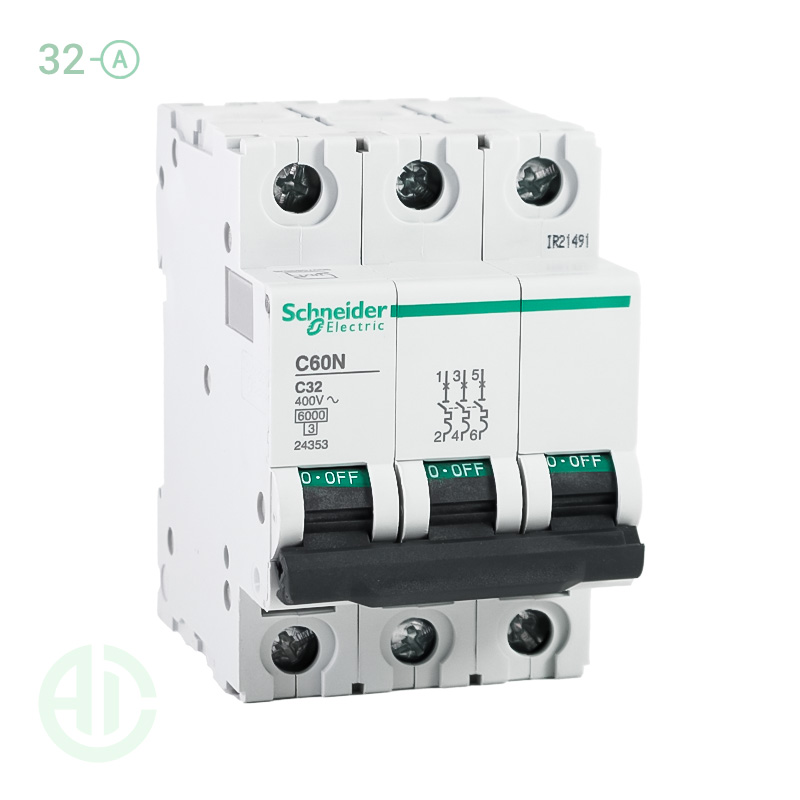 کلید فیوز مینیاتوری MCB اشنایدر تیپ سی 3 پل 32 آمپر 24353 C