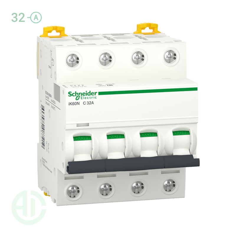 کلید فیوز مینیاتوری MCB اشنایدر 4 پل 32 آمپر A9K24432