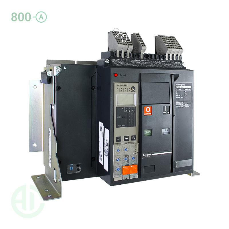 کلید هوایی ACB اشنایدر 4 پل 800 آمپر فیکس NT08H24PML2EHH