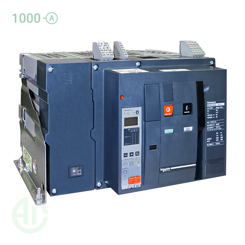 کلید هوایی ACB اشنایدر 4 پل 1000 آمپر فیکس NW10H14PML2EHH
