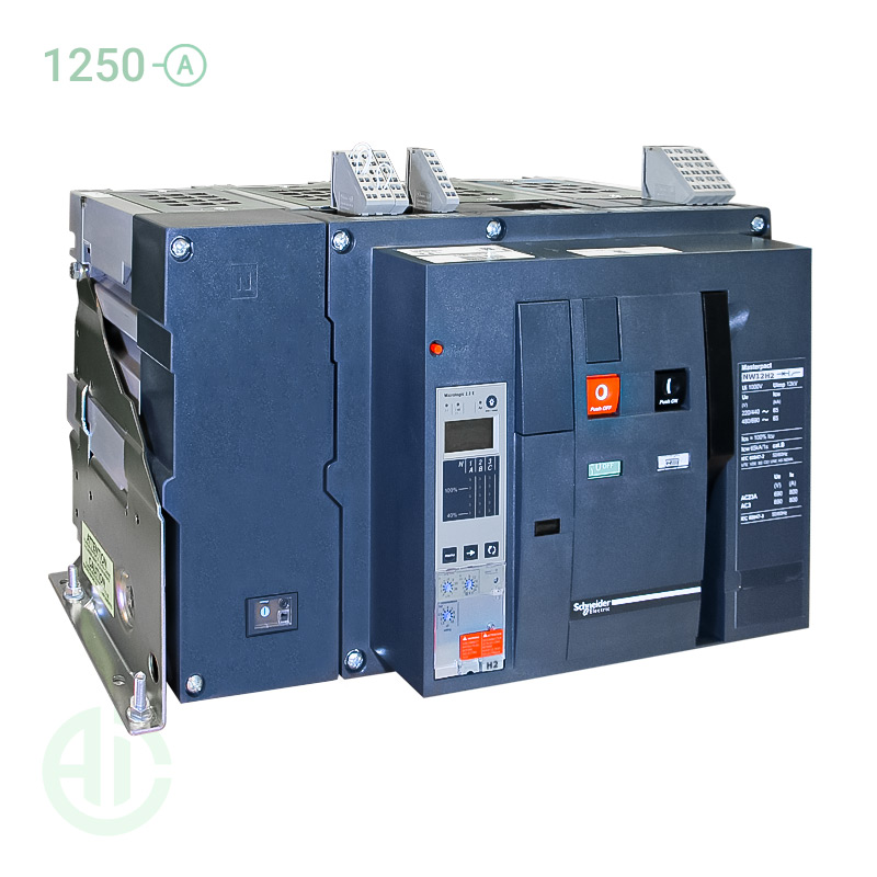 کلید هوایی ACB اشنایدر 4 پل 1250 آمپر فیکس NW12H24PML2EHH
