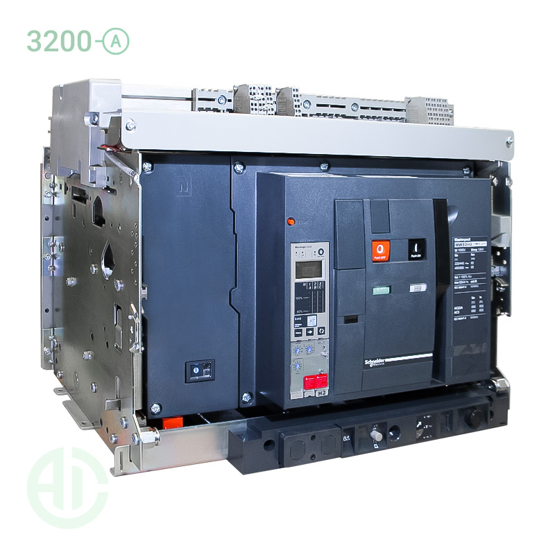 کلید هوایی ACB اشنایدر 4 پل 3200 آمپر کشویی NW32H24PML2EWHH