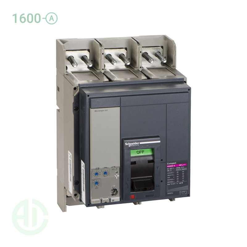 کلید اتوماتیک کامپکت MCCB اشنایدر سری ان اس 3 پل 1600 آمپر NS 33483 S2