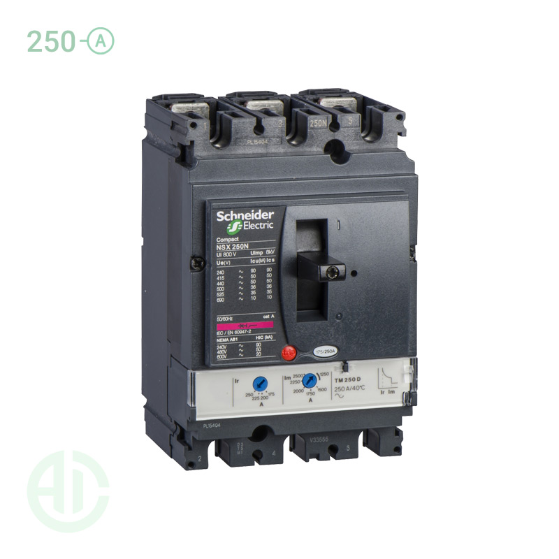 کلید اتوماتیک کامپکت MCCB اشنایدر سری ان اس ایکس 3 پل 250 آمپر NSX LV431670