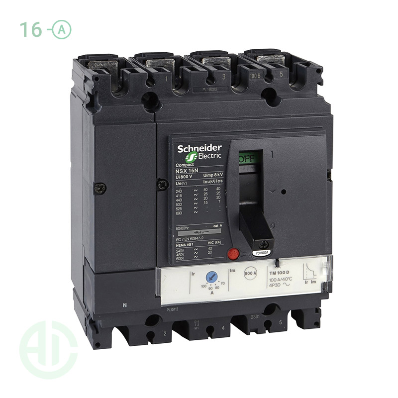 کلید اتوماتیک کامپکت MCCB اشنایدر سری ان اس ایکس 4 پل 160 آمپر NSX LV429857
