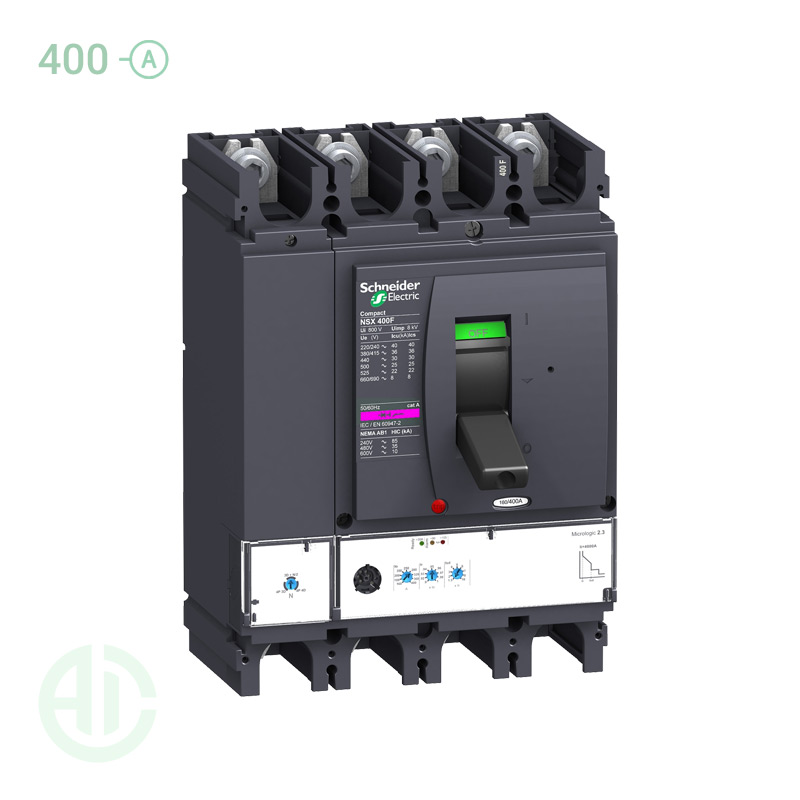کلید اتوماتیک کامپکت MCCB اشنایدر سری ان اس ایکس 4 پل 400 آمپر NSX LV432696