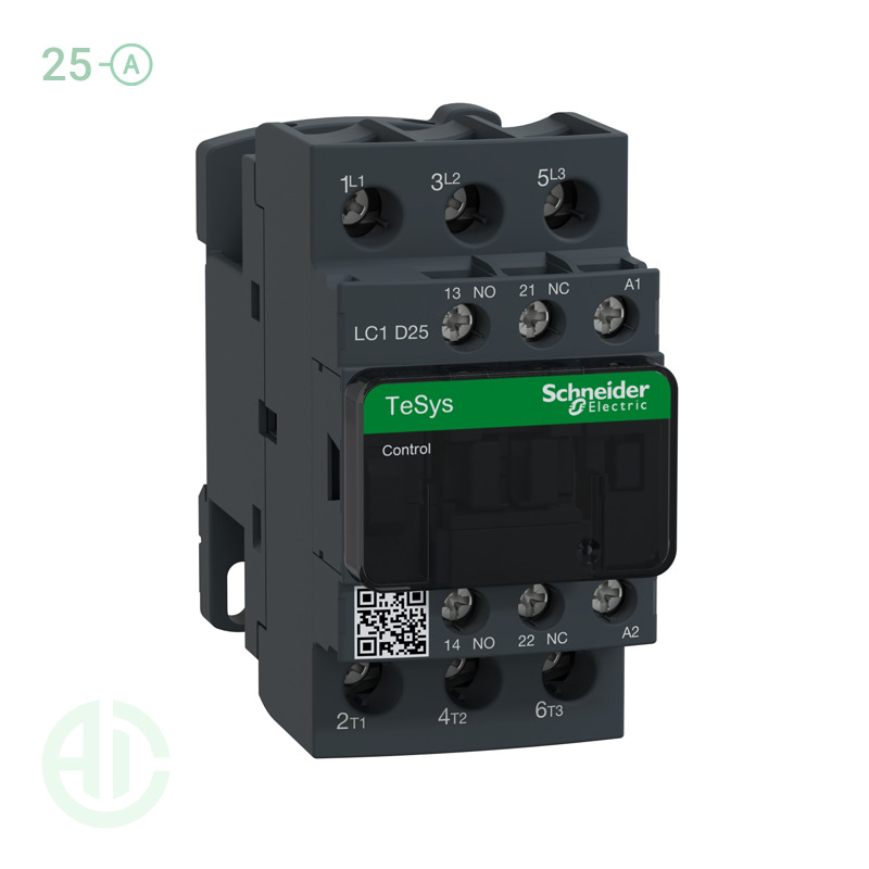 کنتاکتور سری دی 25 آمپر  ولتاژ 110AC  اشنایدر LC1D25F7
