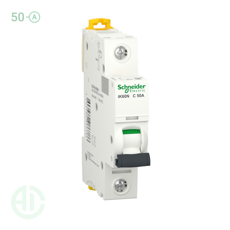 کلید فیوز مینیاتوری MCB اشنایدر تک پل 50 آمپر A9K24150