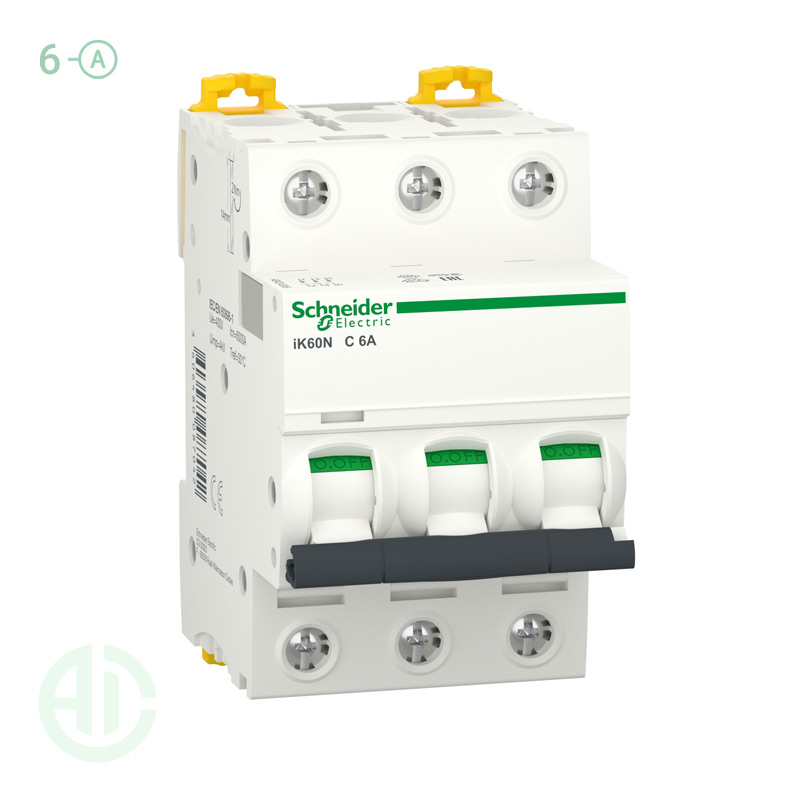 کلید فیوز مینیاتوری MCB اشنایدر 3 پل 6 آمپر A9K24306