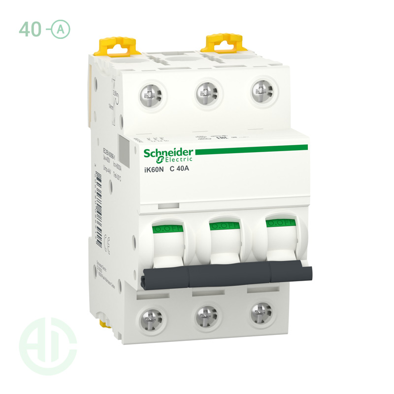 کلید فیوز مینیاتوری MCB اشنایدر 3 پل 40 آمپر A9K24340