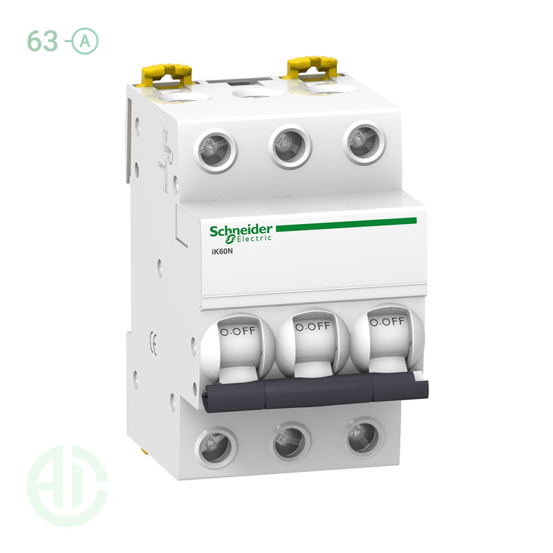 کلید فیوز مینیاتوری MCB اشنایدر 3 پل 63 آمپر A9K24363