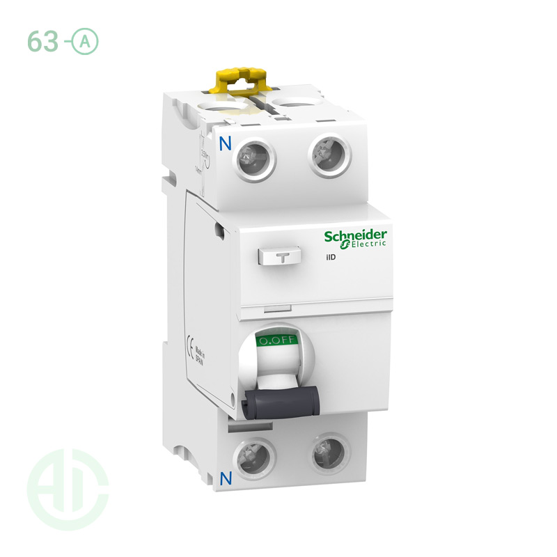 محافظ جان RCCB اشنایدر تک پل 63 آمپر 30 میلی آمپر A9R41263
