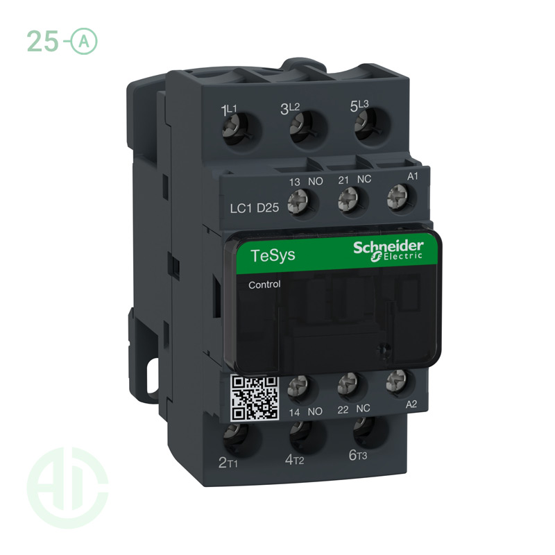 کنتاکتور سری دی 25 آمپر  ولتاژ 24AC  اشنایدر LC1D25B7