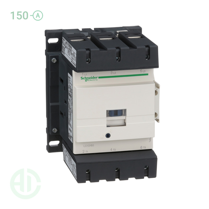 کنتاکتور سری دی 150 آمپر  ولتاژ 24DC  اشنایدر LC1D150BD