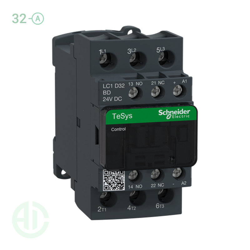 کنتاکتور سری دی 32 آمپر  ولتاژ 24DC  اشنایدر LC1D32BD