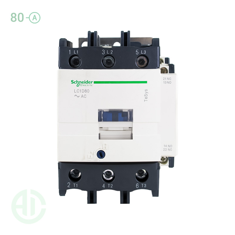 کنتاکتور سری دی 80 آمپر  ولتاژ 220AC  اشنایدر LC1D80M5