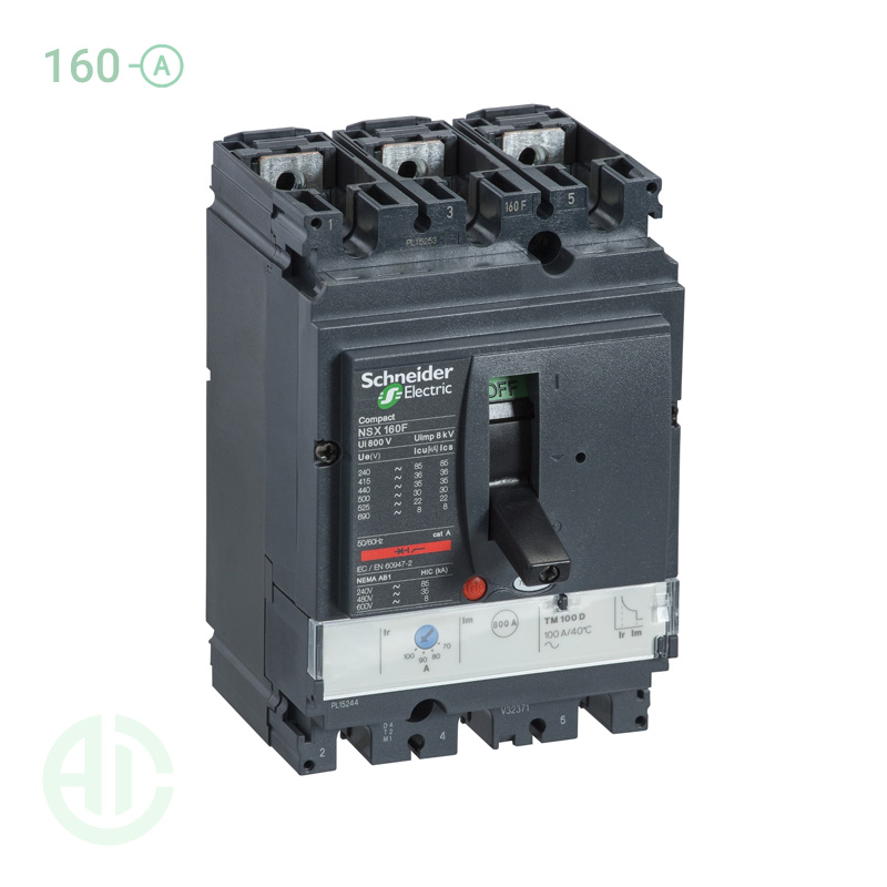 کلید اتوماتیک کامپکت MCCB اشنایدر سری ان اس ایکس 3 پل 160 آمپر NSX LV430840