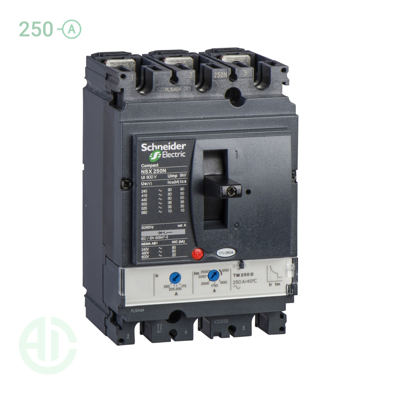 کلید اتوماتیک کامپکت MCCB اشنایدر سری ان اس ایکس 3 پل 250 آمپر NSX LV431830