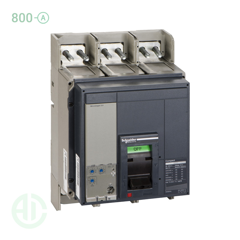 کلید اتوماتیک کامپکت  MCCB اشنایدر سری ان اس 3 پل 800 آمپر NS 33466 S5